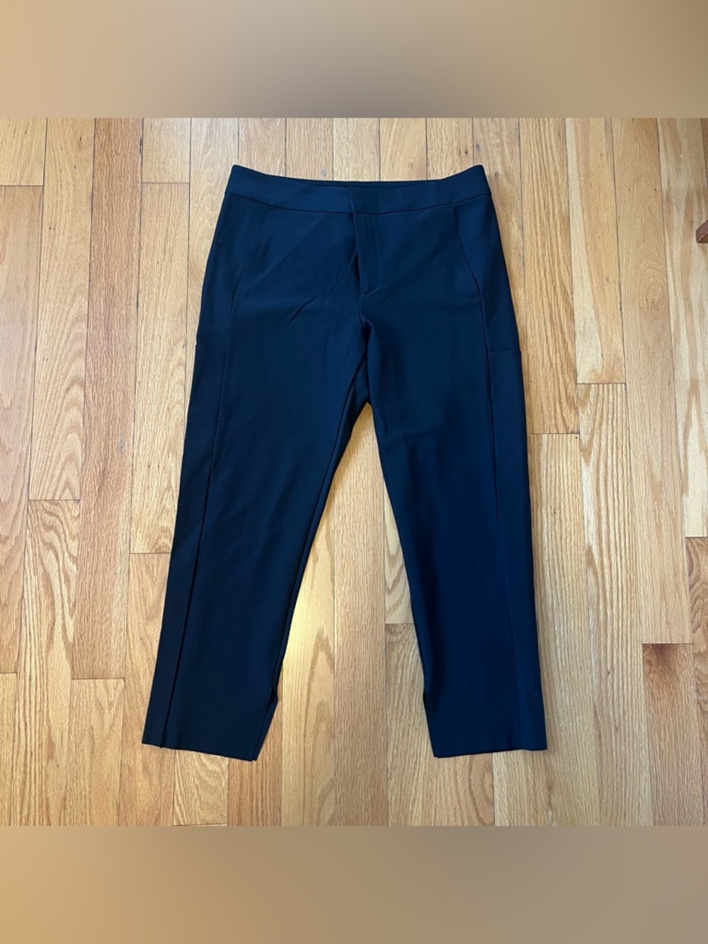 Athleta Steller Crop Trousers Black High-Rise Size 14